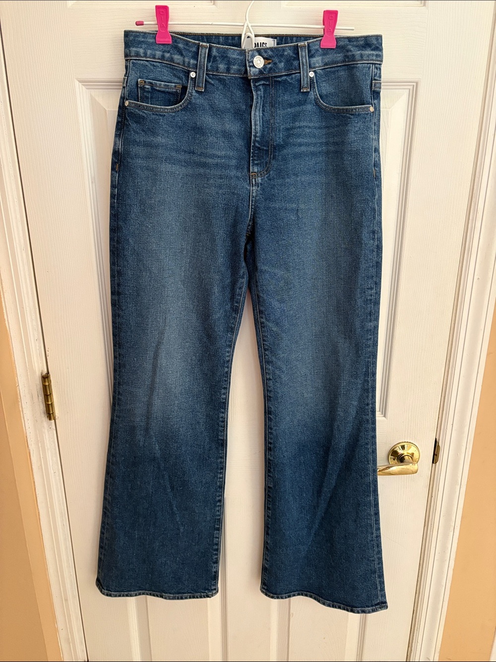 PAIGE size 29 Wide-Leg High-Rise Jeans style name Sofia like new!